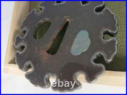 Snow crystal Antique TSUBA Samurai Sword guard Japanese Katana Blade 232-10