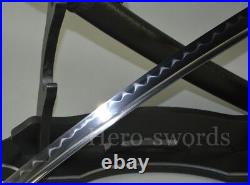 Super Sharp Clay Tempered 1095 Steel Wakizashi Iron Tsuba Japanese Samurai Sword