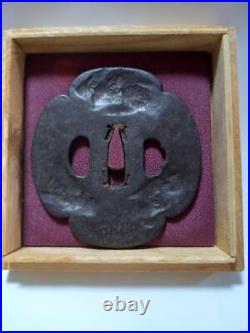 Sword Tsuba Wooden Tsuba Type Iron Tsuba Period Item Antique