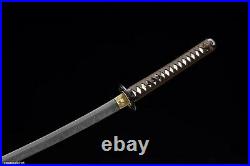 T10Clay Tempered Steel Handmade Samurai Katana Sword iron Tsuba blade very sharp