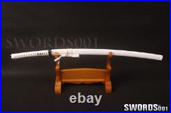 T10 Carbon Steel Japanese Samurai Katana Sword Shiny Sharp Blade Iron tsuba