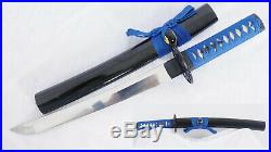 Tanto Japanese Short Sword 1095 High Carbon Steel Full Tang Sharp Iron Tsuba