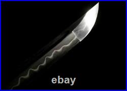 Very Sharp Clay Tempered T10Steel Blade Japanese Samurai Sword Katana Iron Tsuba