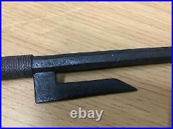 Y0275 JITTE Edo Japanese traditional iron weapon samurai katana tsuba yoroi